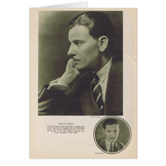 Ronald Colman Portrait 1924 (Vorne)
