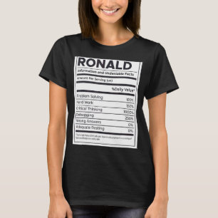 Ronald Nutrition Information Problem lösen T-Shirt