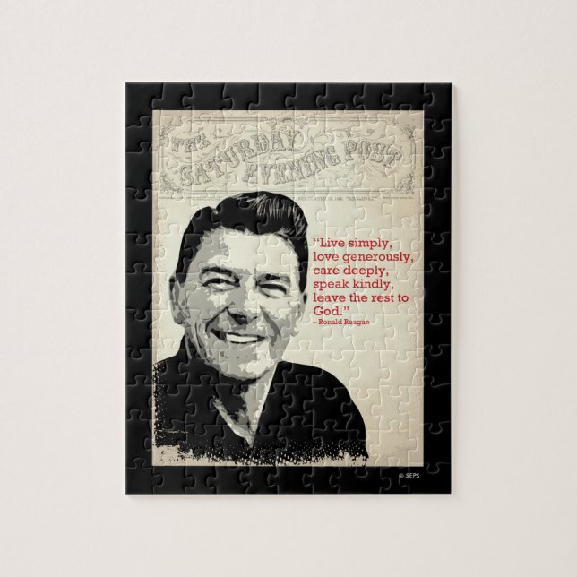 Ronald Reagan Zitat Puzzle (Vertikal)