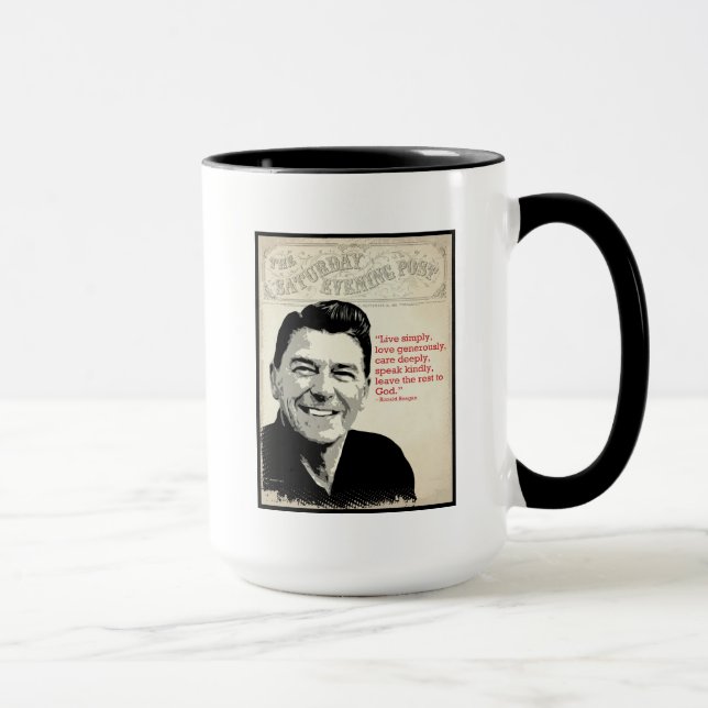 Ronald Reagan-Zitat Tasse (Rechts)
