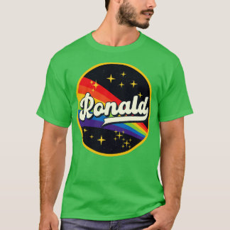 Ronald Regenbogen im Weltraum im Vintage-Stil T-Shirt