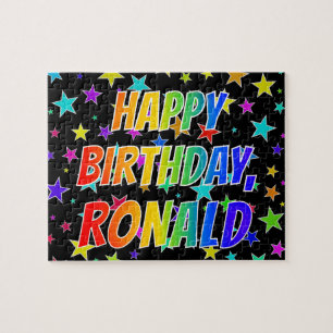 "RONALD" Vorname, Spaß "GLÜCKLICHER BIRTHTAG" Puzzle