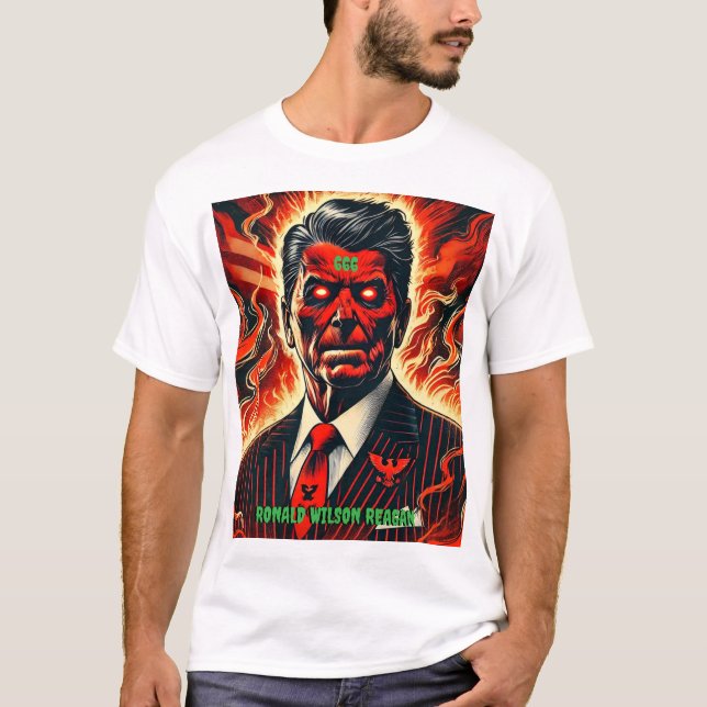 Ronald Wilson Reagan 666 T-Shirt (Vorderseite)