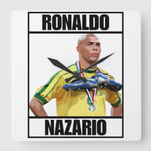 Ronaldo Quadratische Wanduhr
