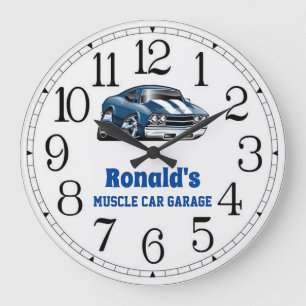 Ronald's 69 Muscle Car Large Clock Große Wanduhr