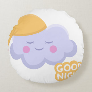 Rond-zzz-Kissen Rundes Kissen