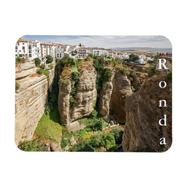 Ronda. Canyon. Stadt. Menschen. Magnet (Horizontal)