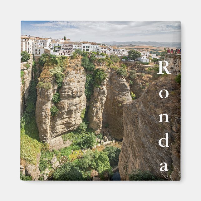 Ronda. Canyon. Stadt. Menschen. Magnet (Vorne)