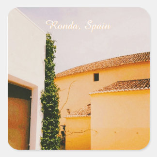 Ronda, Malaga, Spain Quadratischer Aufkleber