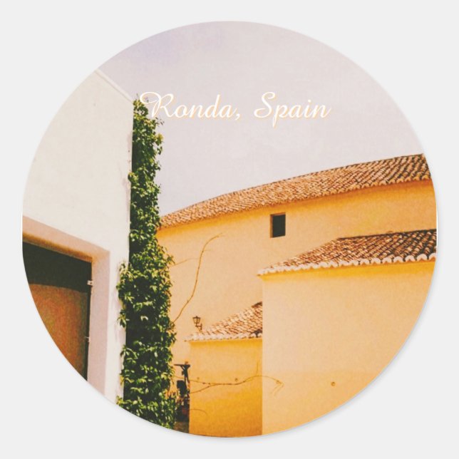 Ronda, Malaga, Spain Runder Aufkleber (Vorderseite)