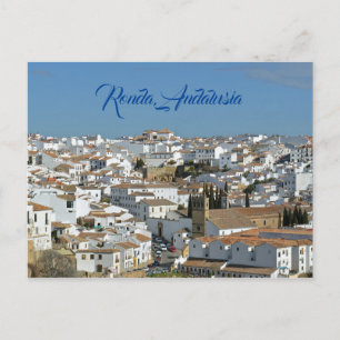 Ronda Rooftops Postcard Postkarte