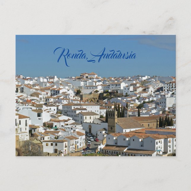 Ronda Rooftops Postcard Postkarte (Vorderseite)