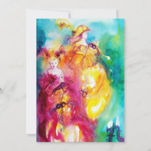 RONDO IN LAGOON, 16 . Geburtstag Masquerade Party Einladung