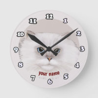 Rondo Persian Cat clock