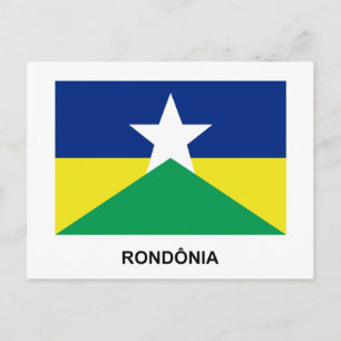 Rondônia, Flagge Brasiliens Postkarte