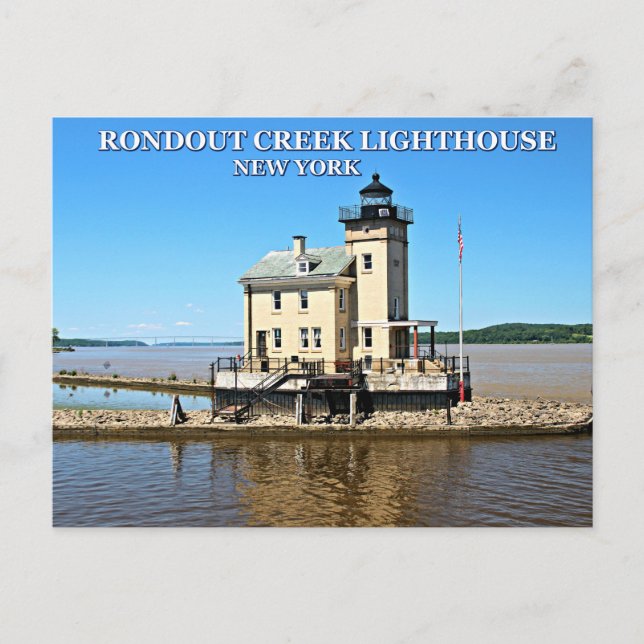 Rondout Creek Lighthouse, New York Postcard Postkarte (Vorderseite)