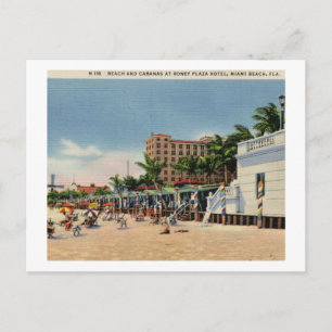 Roney Plaza Hotel, Miami Beach, Florida Vintag Postkarte