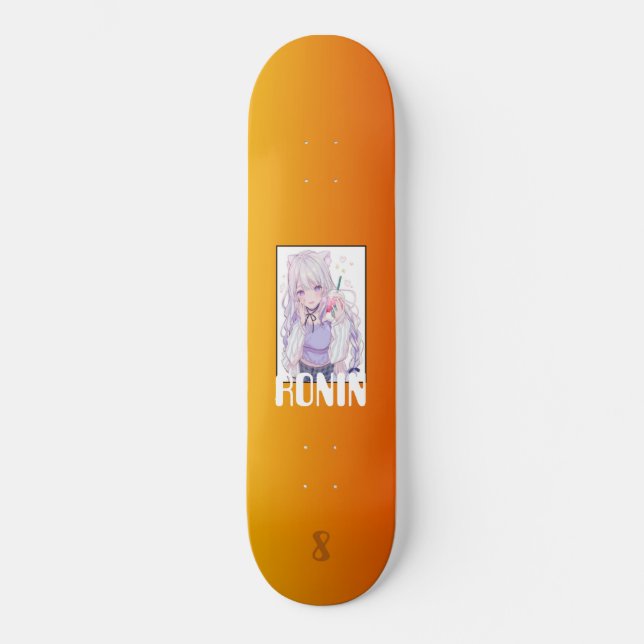 RONIN BRAND Boba Street Girl Skateboard Deck (Vorderseite)