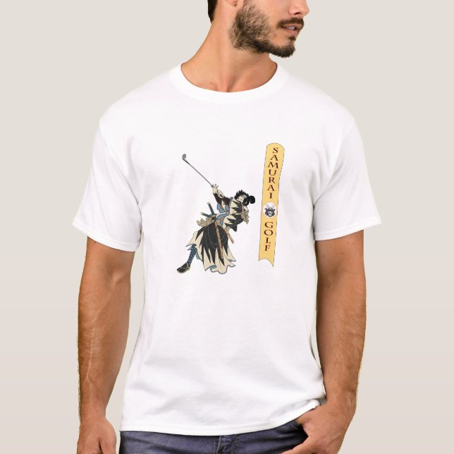 Ronin lange Fahrt - Samurai-Golf T-Shirt (Vorderseite)