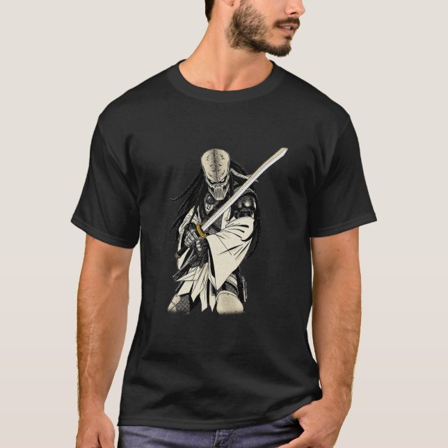 Ronin-Prädator-Samurai T-Shirt (Vorderseite)