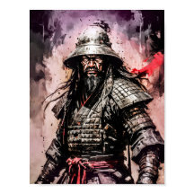 Ronin-Samurai-Krieger-Tuschezeichnung