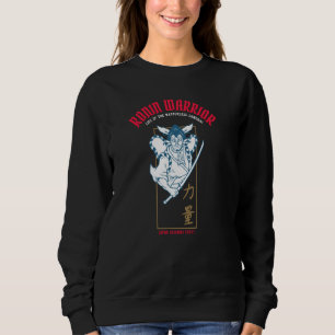 Ronin Warrior Masterless Samurai Kabuki und Kanji Sweatshirt