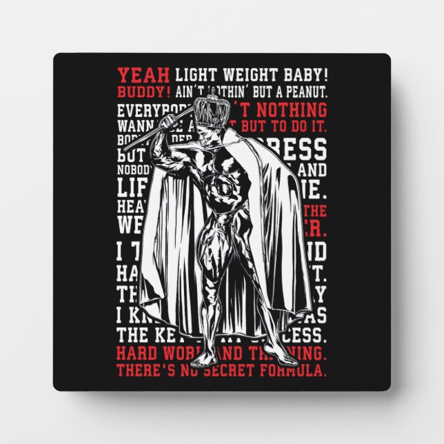 Ronnie Coleman Mr Olympia Workout Inspiration Fotoplatte (Vorderseite)