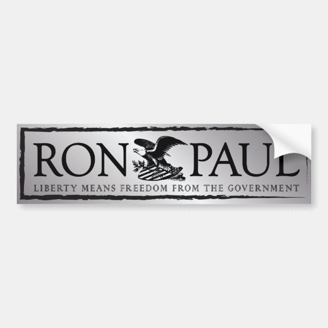 RonPaul2012 Autoaufkleber (Vorne)