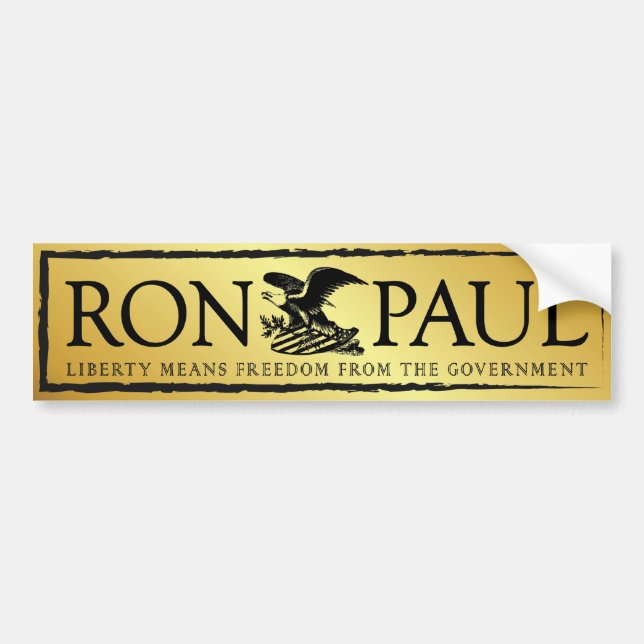 RonPaul2012 Autoaufkleber (Vorne)