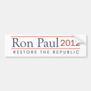 ronpaul_restore_the_republic 2012 autoaufkleber