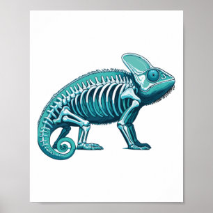 Röntgen-Chamäleon-Körperanatomie Radiographie Skel Poster