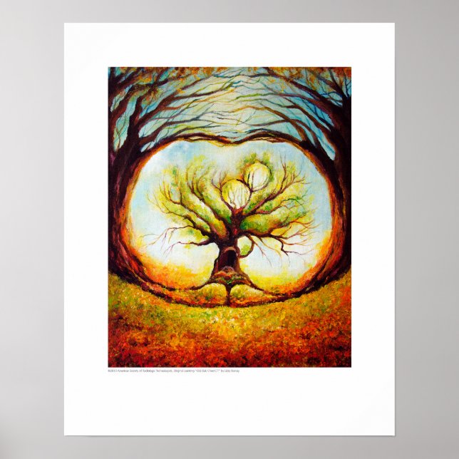 Röntgen-Deckkunst - Alte Eichenkiste CT von L. Rai Poster (Vorne)