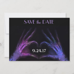 Röntgen-Hände machen Herz Save the Date
