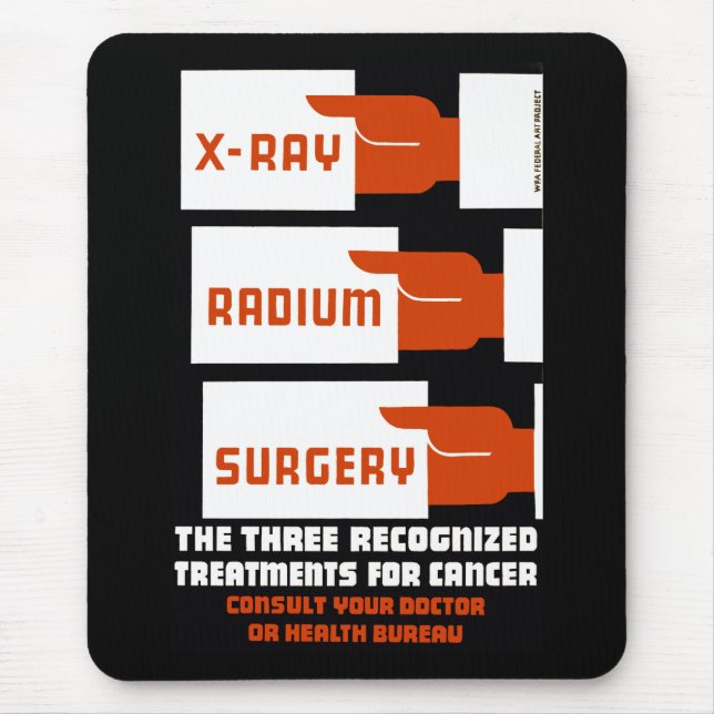 Röntgen, Radium, Chirurgie Mousepad (Vorne)