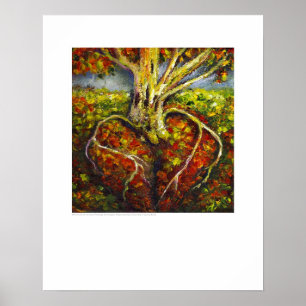 Röntgen Sie Abdeckungskunst - Herzwurzeln durch L Poster