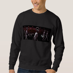 Röntgen-Skelette Mitternachts-Spaziergang Pullover