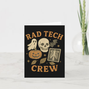 Röntgenassistenten-Crew Halloween Vintage-Geist-Sk Karte