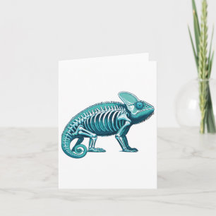Röntgenbild Chameleon Körperanatomie Skelett Karte