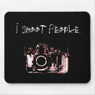 RÖNTGENBLICK-KAMERA-SCHWARZ-ROT - ich schieße Mousepad