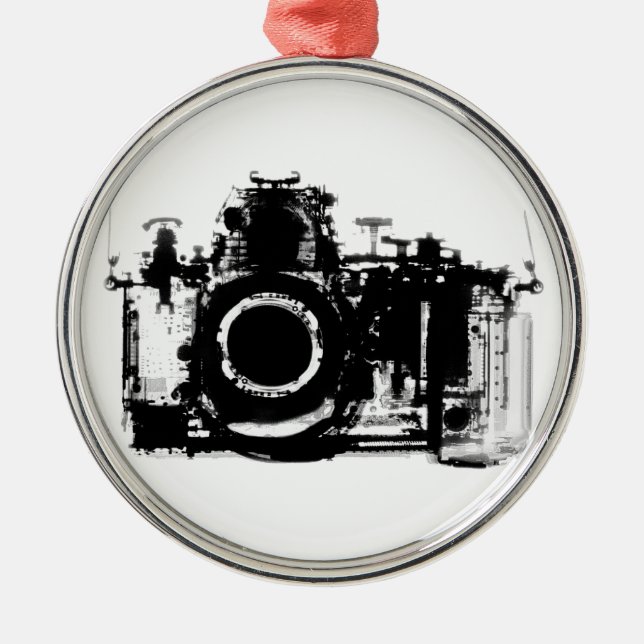 RÖNTGENBLICK-KAMERA - SCHWARZES U. WEISS SILBERNES ORNAMENT (Vorne)
