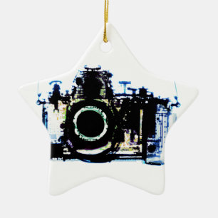 RÖNTGENBLICK-KAMERA - URSPRÜNGLICHES BLAU KERAMIK ORNAMENT