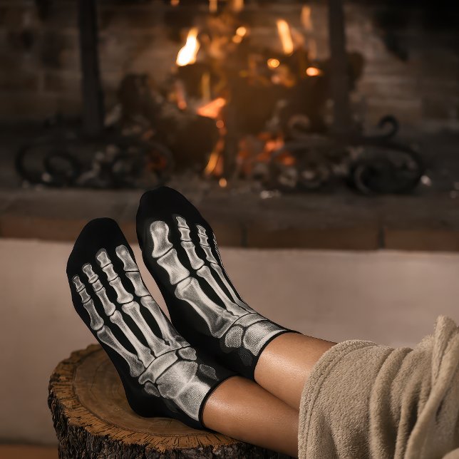 Röntgenfüße Nachhaltige Premium-Crewsocken Socken (Feet and X ray feet socks)