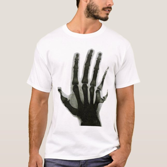 Röntgenhand mit überzähligem Finger-Shirt T-Shirt (Vorderseite)