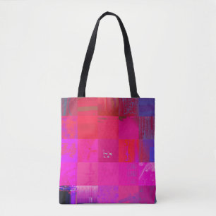 Röntgenmädchen Glitch Art Gitter Hot Pink