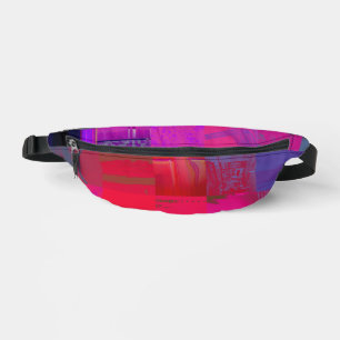 Röntgenmädchen Glitch Art Gitter Hot Pink Bauchtasche