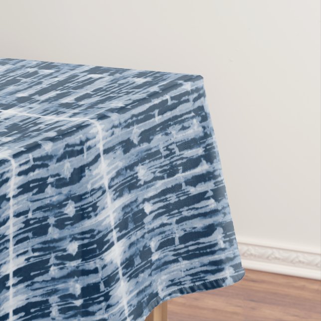 Röntgenstrahl-Aquarell Shibori Streifen Tischdecke (Beispiel)