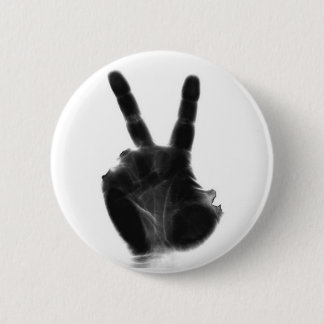 Röntgenstrahl-Friedenszeichen-Button Button