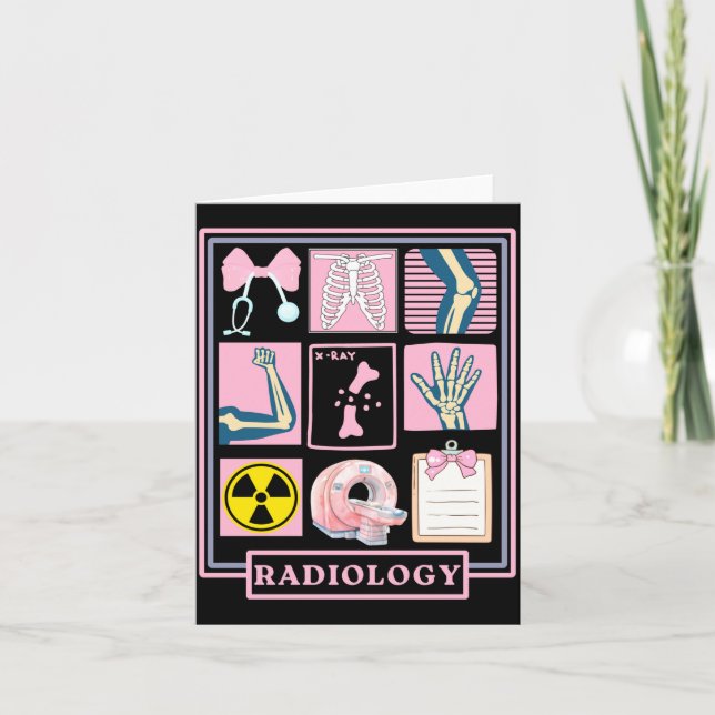 Röntgenstrahl Rad Tech Radiologie Gesundheitswesen Karte (Vorderseite)