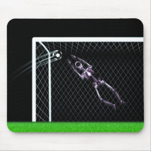 RÖNTGENSTRAHL-SKELETON FUSSBALL-TORMANN-VORLAGE MOUSEPAD