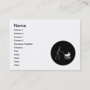 Röntgenstrahl-Skeleton Mama u. Baby - Telefonnummerkarte